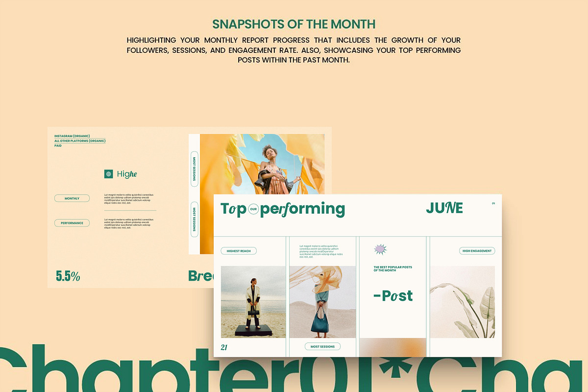 Social Media Report Kit, a Presentation Template by S A N D Y (Photo 4 of 10)
