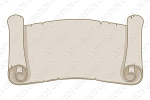 Scroll Banner Paper Vintage Old, an Object Illustration by Christos Georghiou