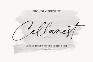 Cellanest - Modern Handwritten Font
