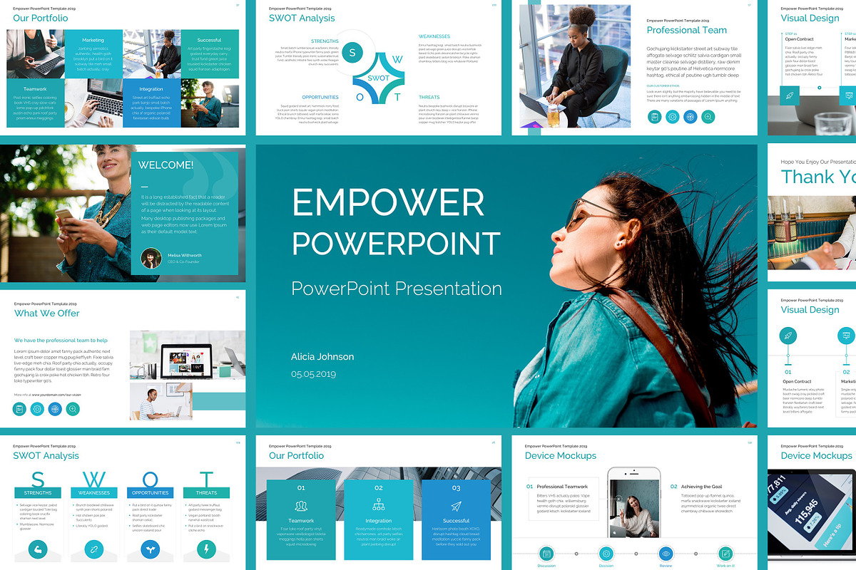 EMPOWER PowerPoint Template, a Presentation Template by Wipavee