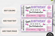 Happy Birthday Gift Boarding Pass, a Card Template by YasdeyDesigns (Thumbnail 8 of 8)