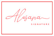 Alesana Signature, a Script Font by AMINMARIO (Thumbnail 1 of 14)
