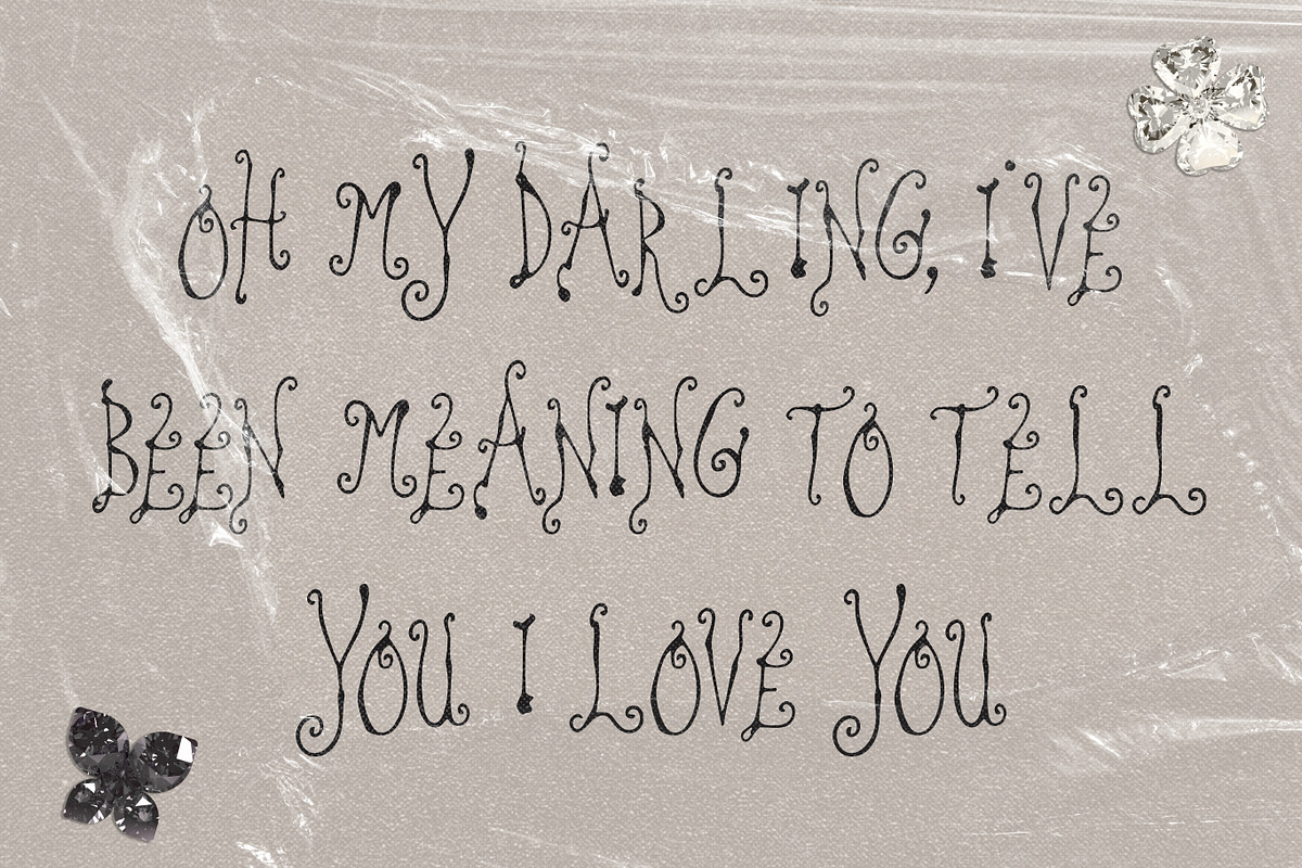 Stay Away My Darling Weird Font, a Handwritten Font by The October Creative (Photo 6 of 8)