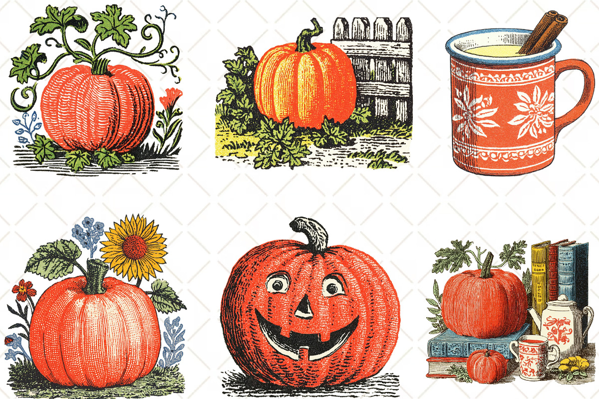 Pumpkin Hand Drawn Fall, an Illustration by Black Bird Studio (Photo 4 of 6)