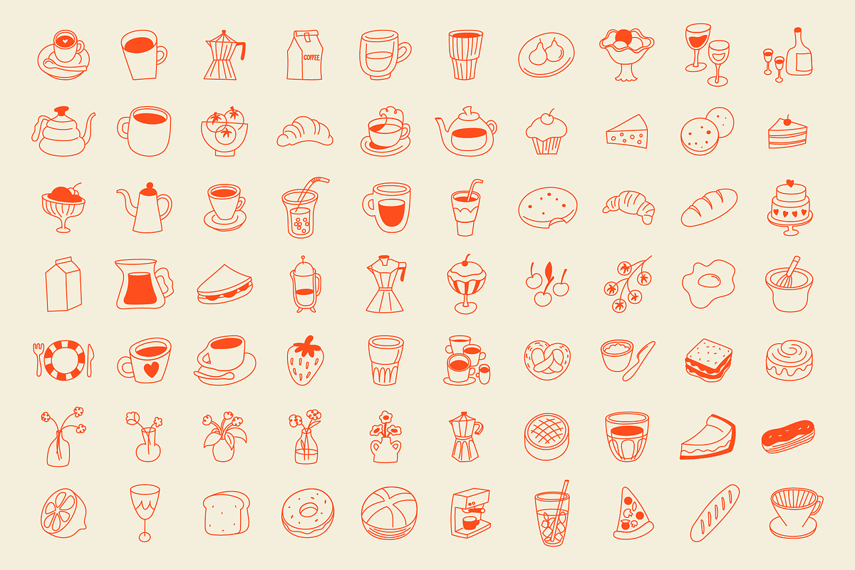 Cafe, vector illustrations, prints, a Graphic by venimo (Photo 9 of 14)