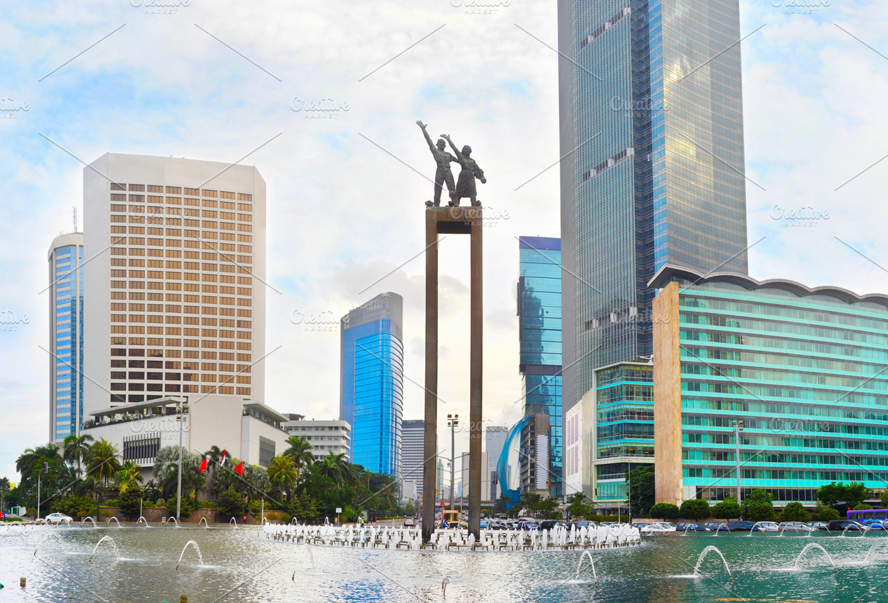 Selamat datang monument featuring jakarta, indonesia, and city, an Architecture Photo by joyt