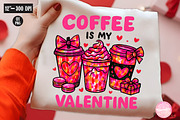 Coffee is My Valentine,Valentine's, an Illustration by CreationArt (Thumbnail 3 of 5)