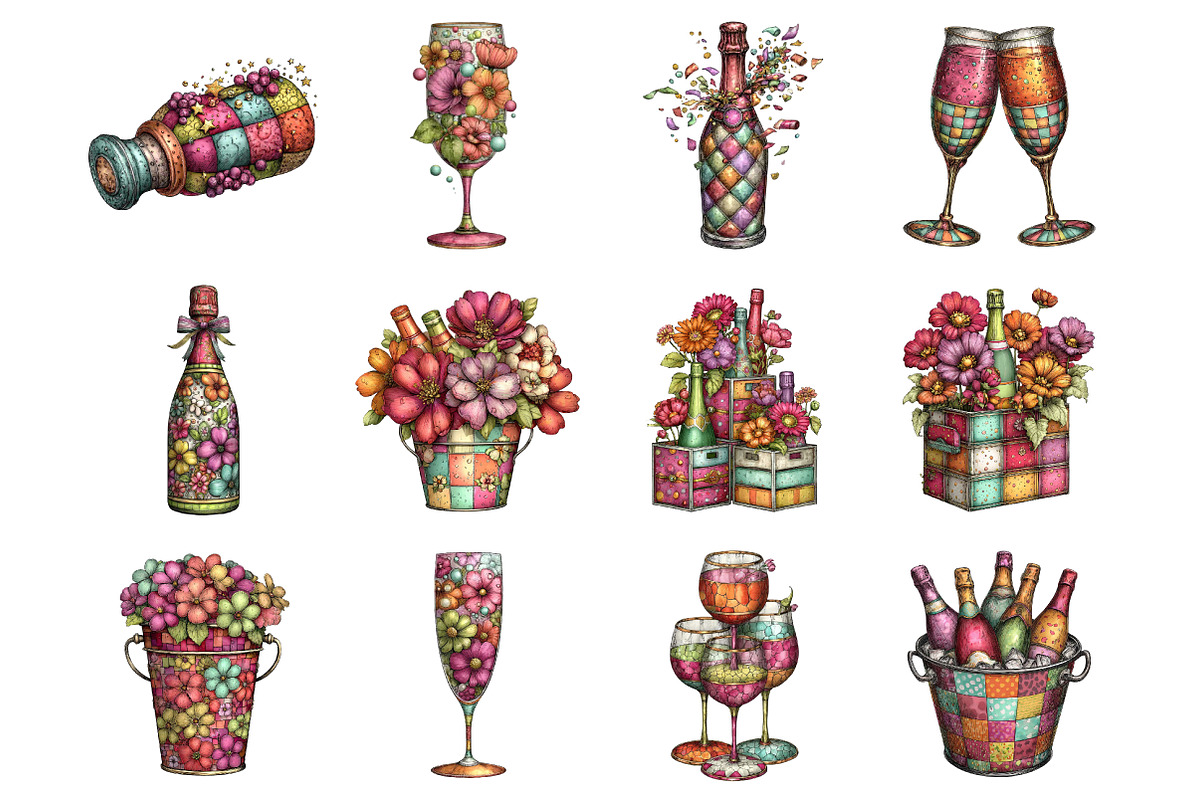Happy New Year Clipart PNG, an Illustration by SinaCreation (Photo 2 of 11)