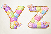 Easter Patchwork Alphabet PNG Bundle, an Illustration by RobertsArt (Thumbnail 6 of 7)