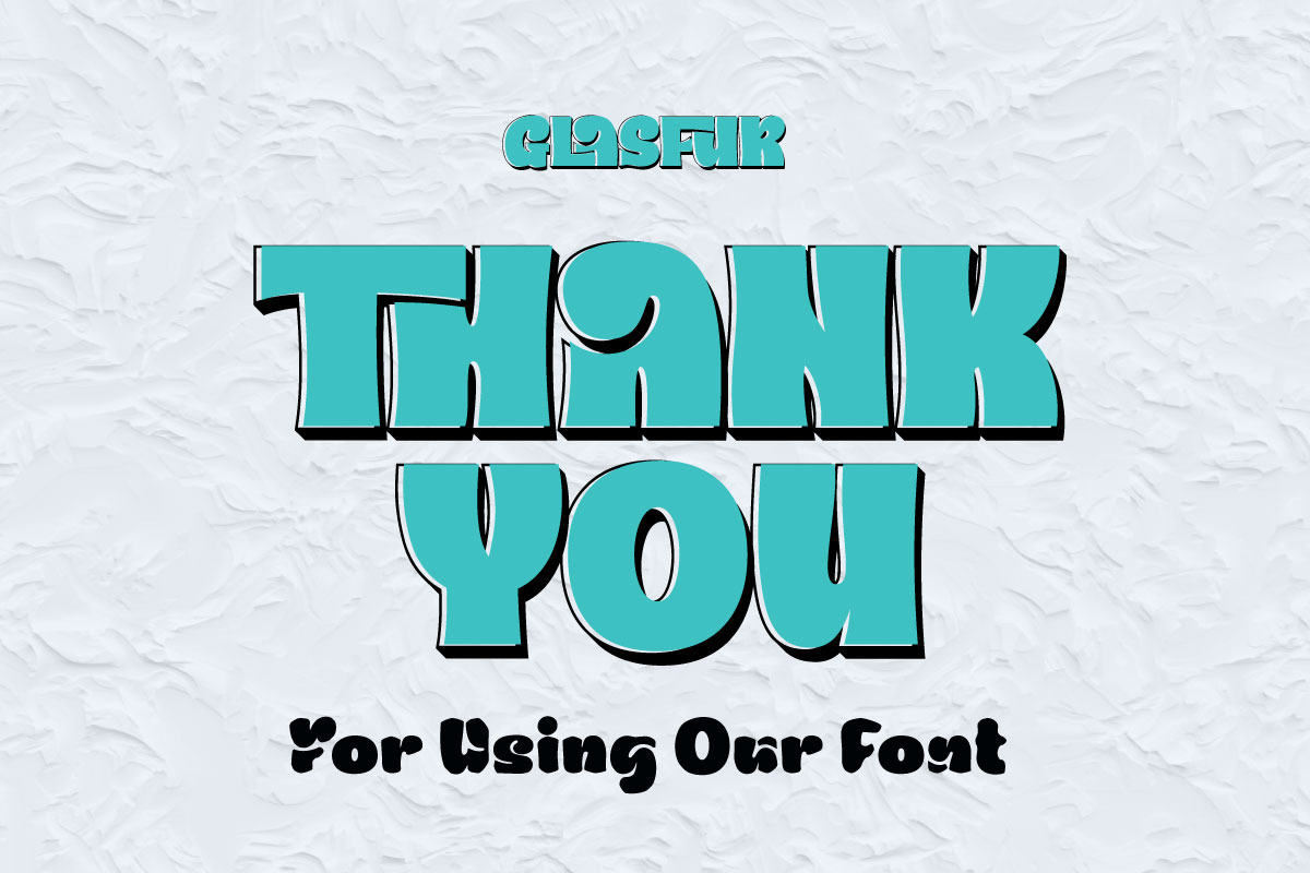 Glasfur - Bubble Display Font, a Handwritten Font by twinstd (Photo 10 of 10)