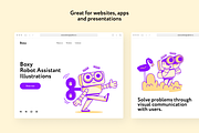 Boxy Robos Assistant Illustrations, a Technology Illustration by Welovegraphics (Thumbnail 4 of 7)