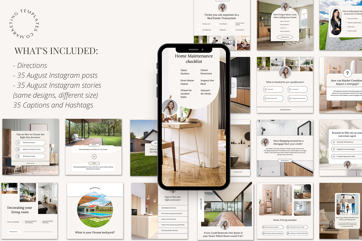 August Real Estate Social Media Post, a Social Media Template by Marketing Templates Co. (Photo 7 of 10)