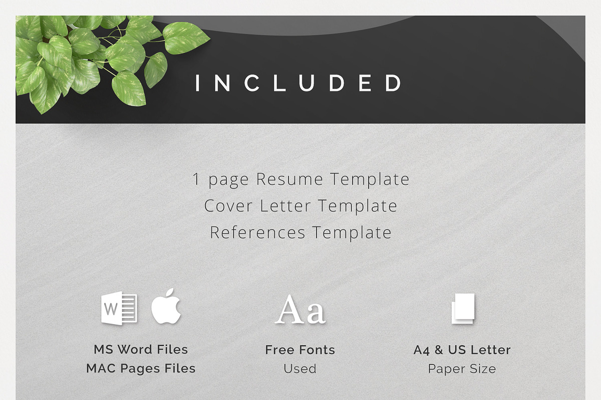 ONE Page Resume Template Kit, a Resume Template by DemeDesign (Photo 5 of 5)