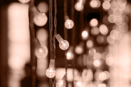Color of the Year 2025 Mocha Mousse color. Abstract blurred glittering shine bu