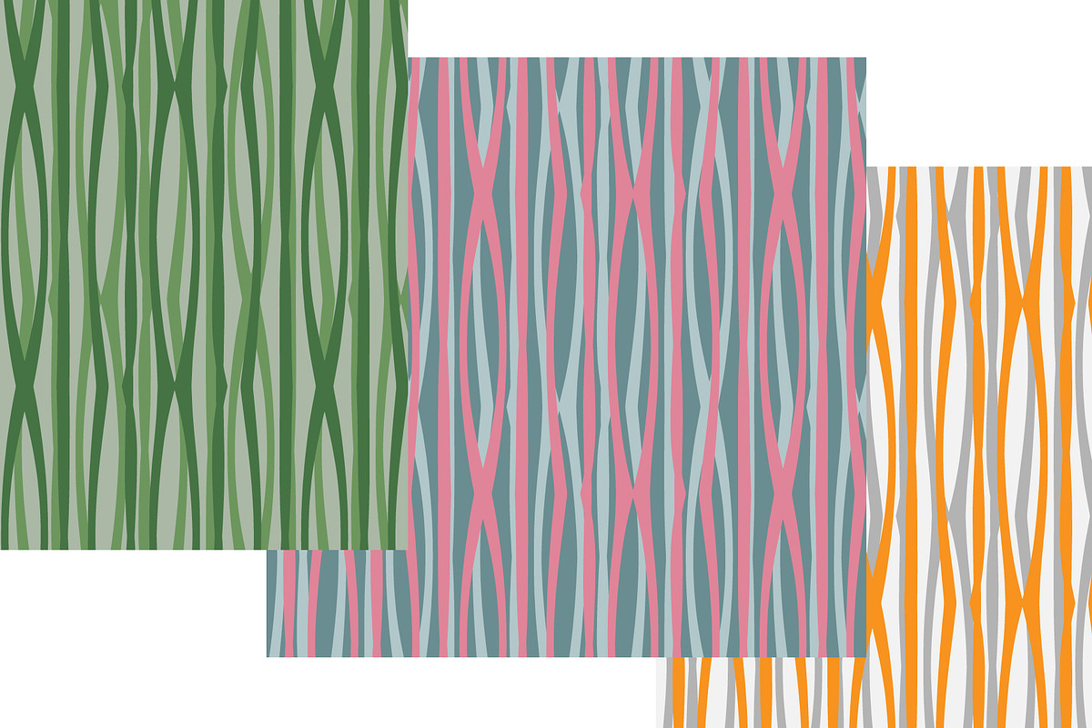 Organic Wavy Stripe Seamless Vector, a Pattern Graphic by NayaChu (Photo 3 of 8)