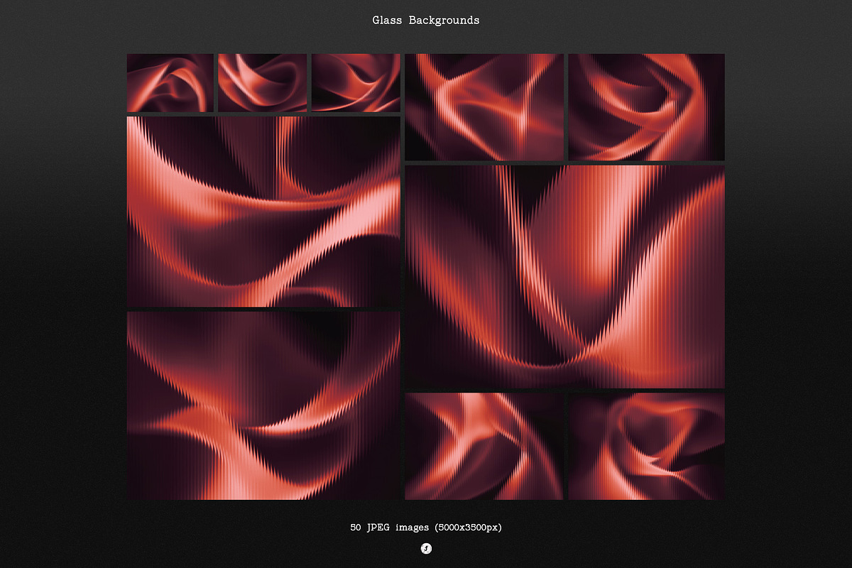 Glass Distorted Waves Backgrounds, a Texture Graphic by Freezerondigital (Photo 13 of 19)