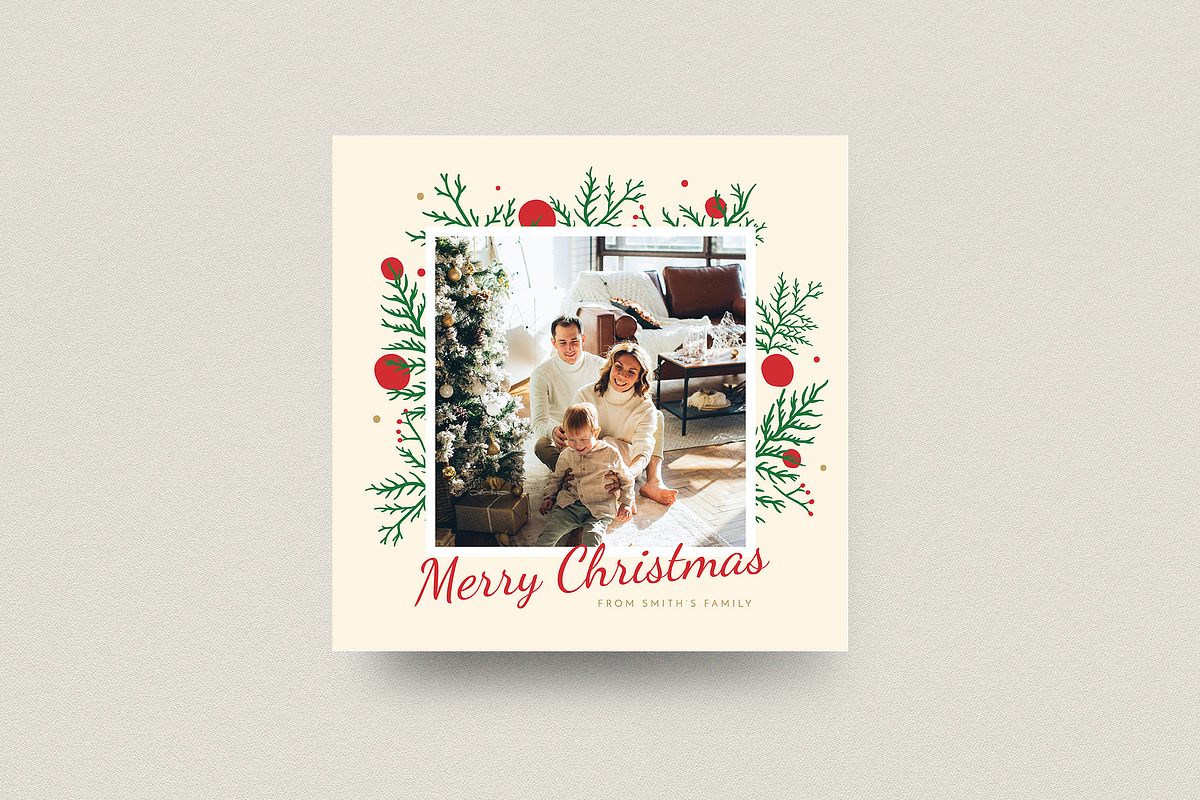 Christmas Photocard + Social Media, a Card Template by Guuver (Photo 4 of 4)
