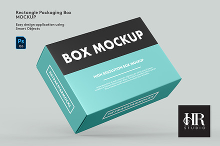Rectangle Packaging Box Mockup