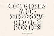 Show Pony Hand Drawn Western Font, a Slab Serif Font by Madeline ODonoghue Design (Thumbnail 2 of 10)
