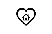 50 Home Love Heart House Icon Set Bu, an Illustration by Gaye Art (Thumbnail 13 of 51)