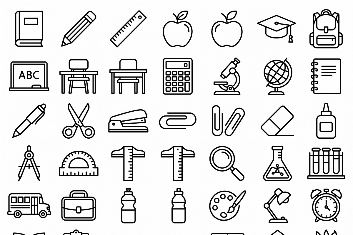 Bundle Online Learning Outline Icons, an Outline Icon by adenpinkstore (Photo 17 of 23)