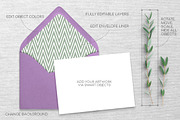 Wedding Invitation Mockup - Flat Lay, a Product Mockup by chattypress (Thumbnail 2 of 5)