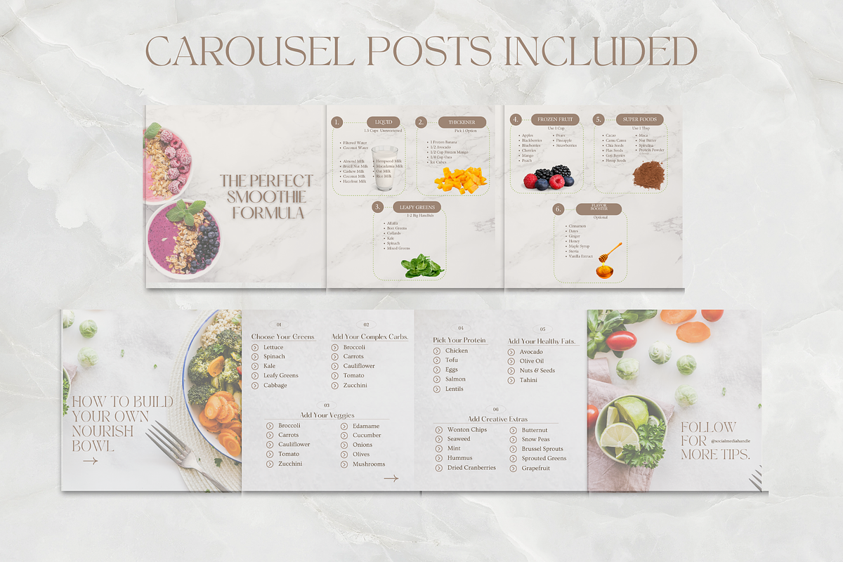 Health Coach Instagram Template, a Templates & Theme by Thrive Nutrition Studio (Photo 6 of 9)