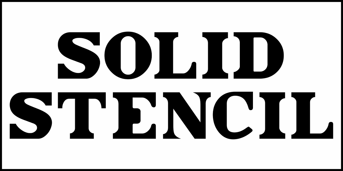Solid Stencil JNL, a Font by Jeff Levine Fonts (Photo 2 of 5)