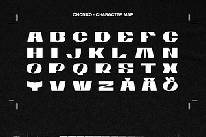 CHONKO DISPLAY Typeface.