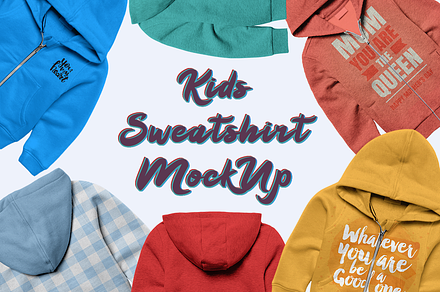 Kids Sweatshirt Mock-up