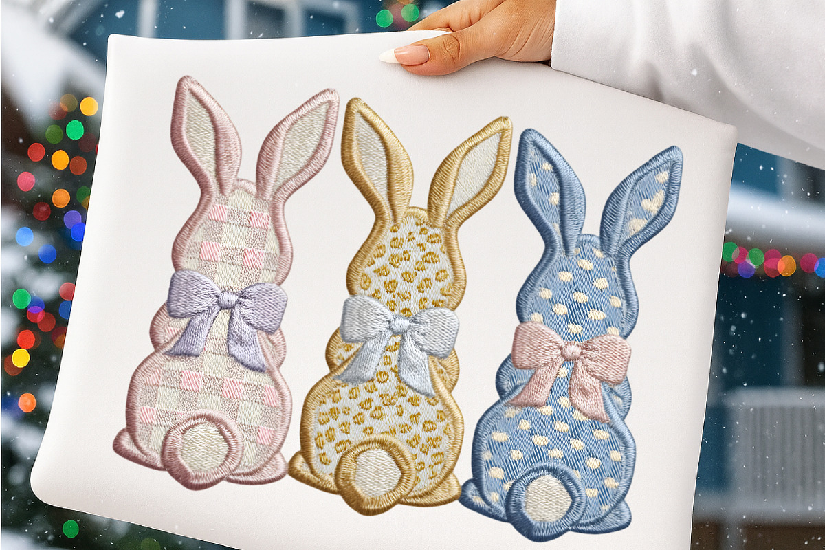 Patchwork Easter Png Yarn Easter Bun, an Illustration by SinaCreation (Photo 3 of 7)