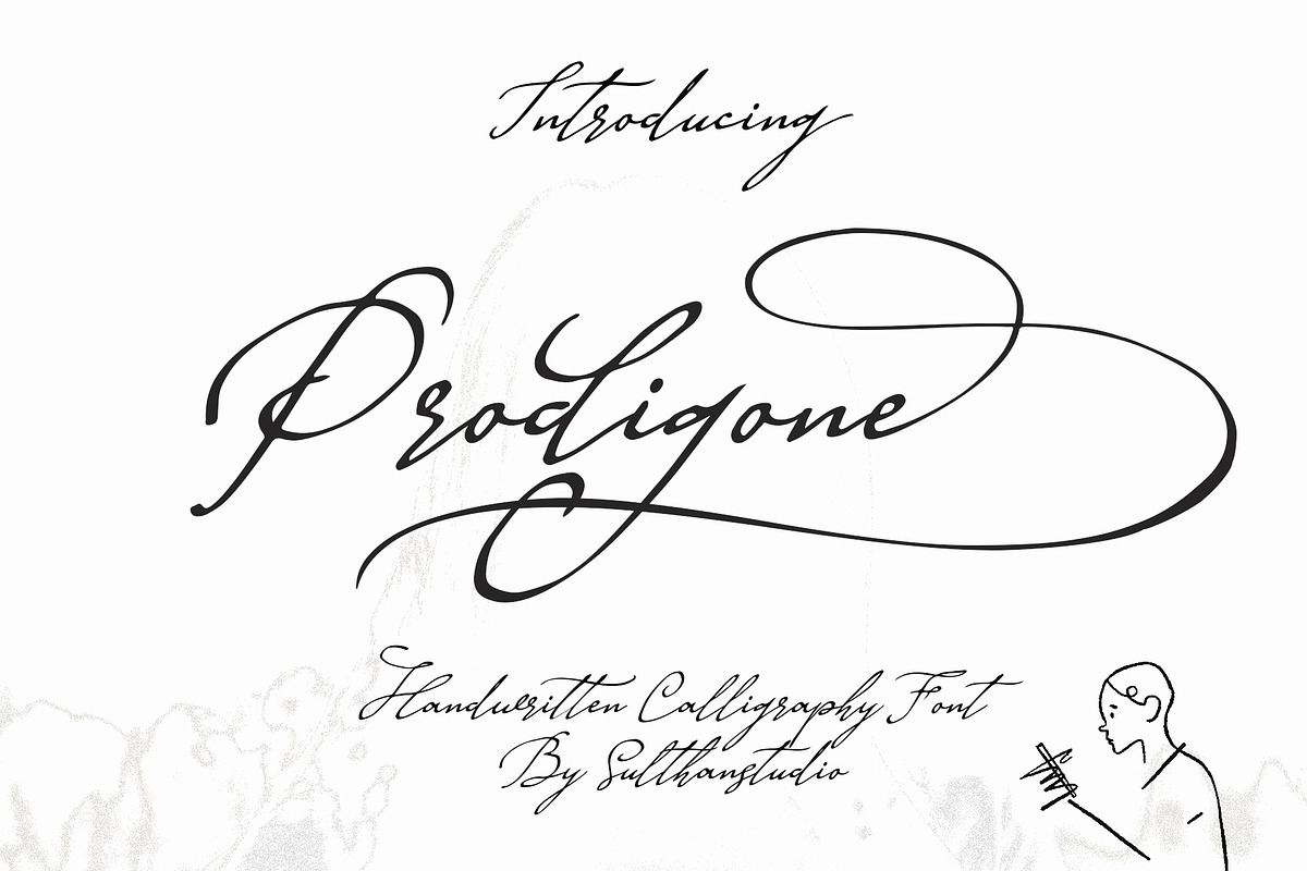 Prodigone, a Font by Sulthan Studio (Photo 1 of 10)