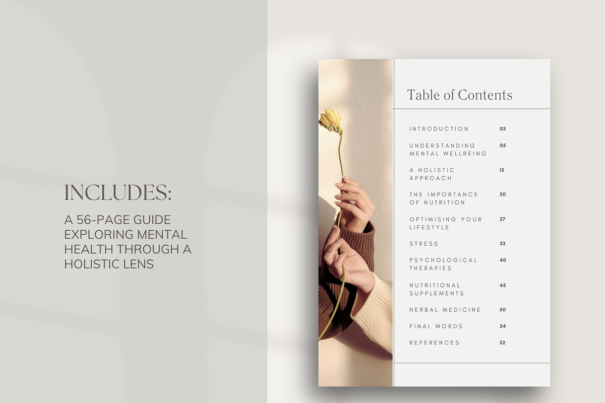 Mental Health Ebook Canva Template, a Presentation Template by Naturopath Hub (Photo 4 of 12)