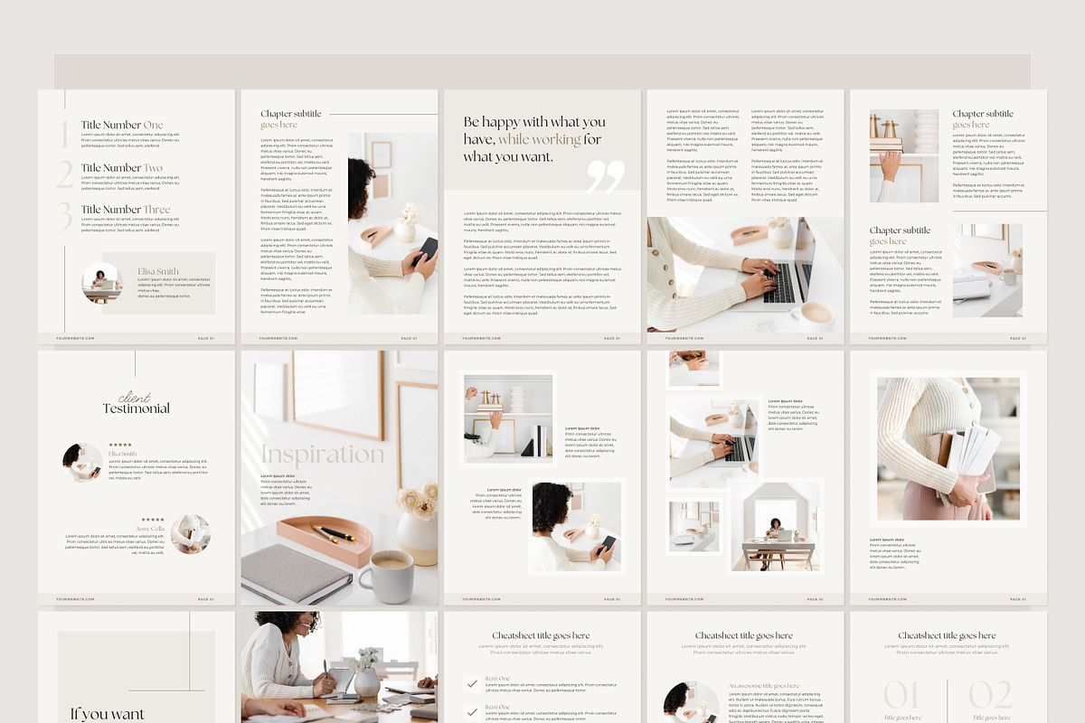 Minimalist Ebook Canva Template, a Marketing Template by Modo Design Studio (Photo 6 of 10)