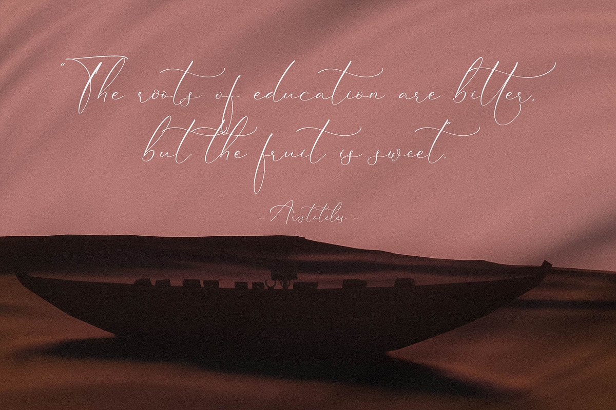 Hilmeraty, a Script Font by Integritype Studio (Photo 4 of 15)
