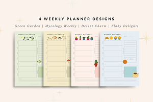 Nature-Inspired Weekly Planner