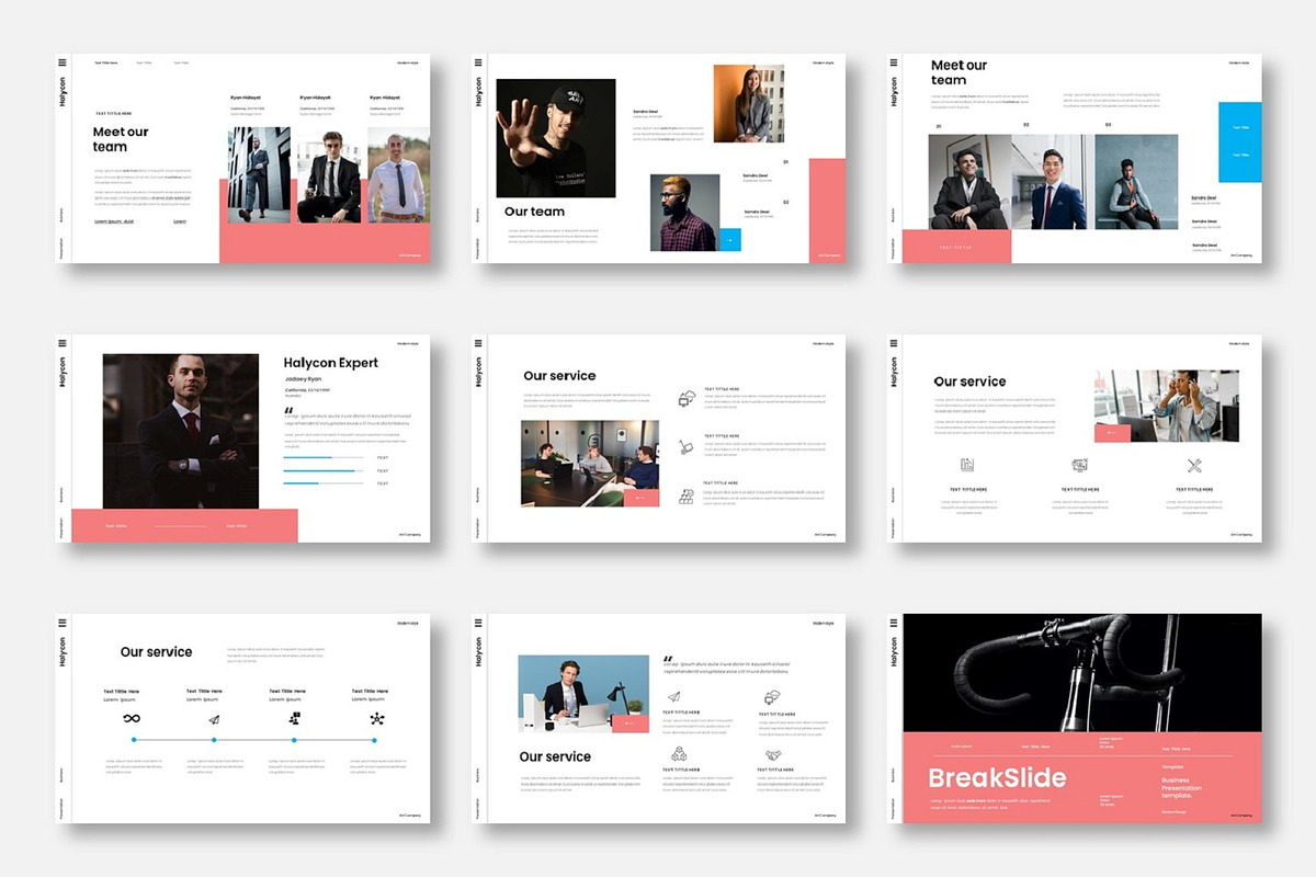 Halycon  – Business PowerPoint, a Templates & Theme by Dens Creative Studio (Photo 3 of 6)