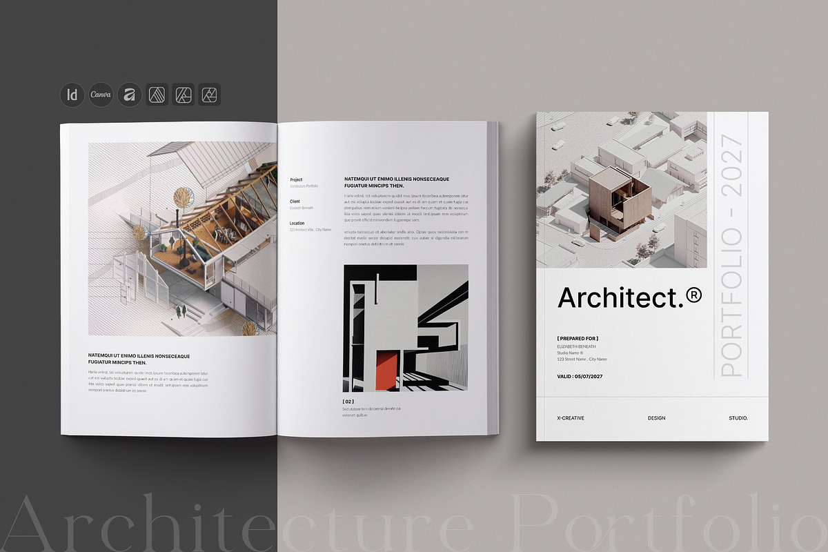 Architecture Brochure Template, a Brochure Template by TemplateFolio-Shop (Photo 1 of 18)