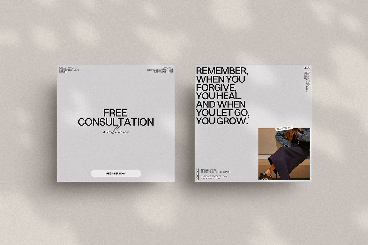Life Coach Social Media Template, a Social Media Template by Moscovita Studio (Photo 18 of 39)