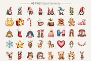 UglyCute Nordic Christmas Clipart, an Illustration by Artnoy (Thumbnail 2 of 8)