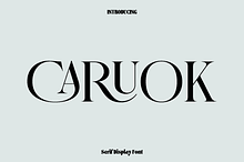 Caruok - Serif Display Font