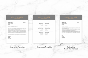 CV Template/Resume - Bailey