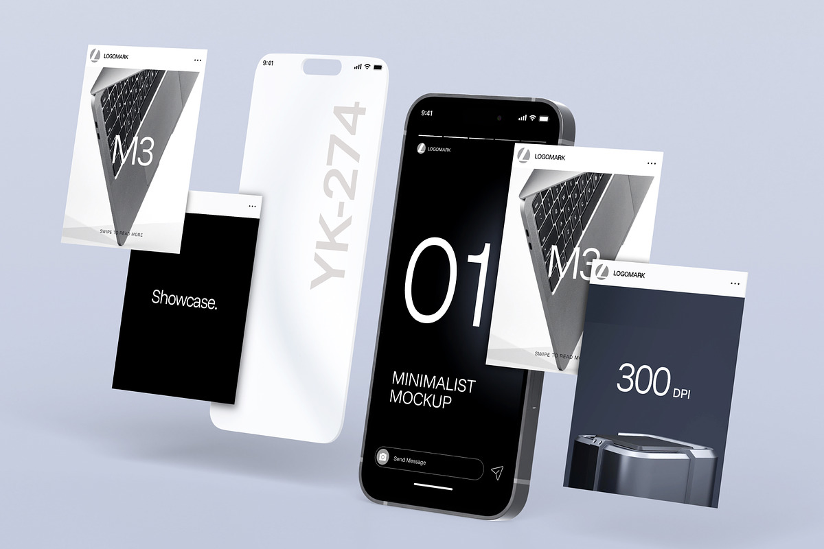 Social Media Display Mockup, an iPhone Mockup by SLAB! Design (Photo 7 of 8)