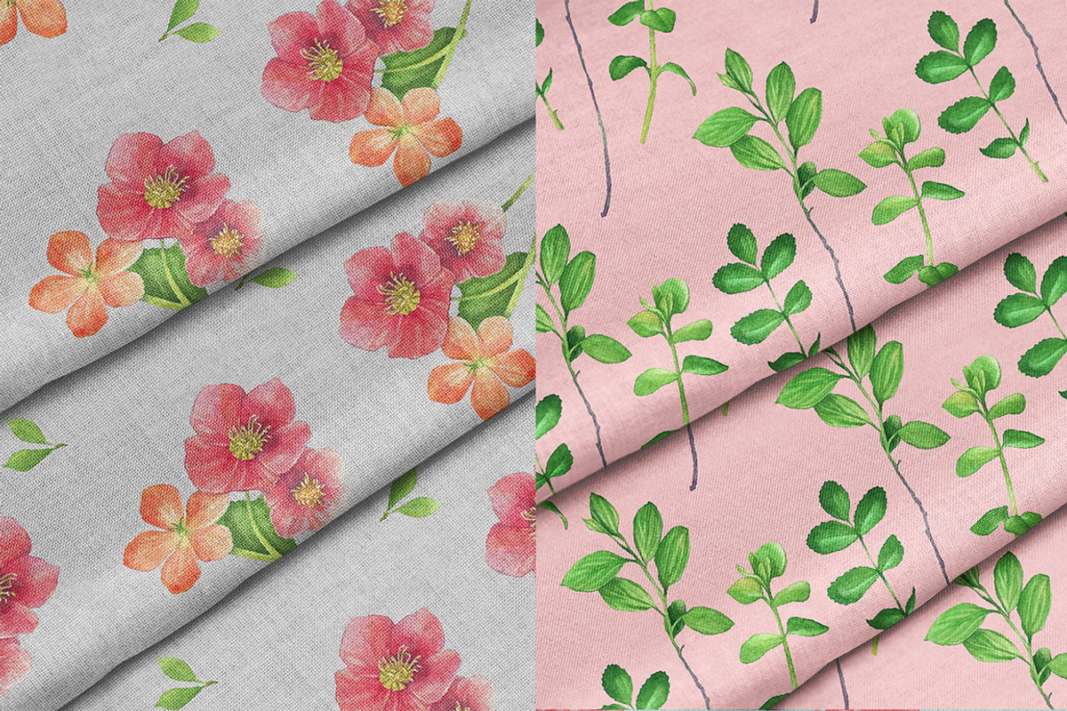 Sweet Floral Watercolor Bundle, an Illustration by Manuka (Photo 6 of 7)