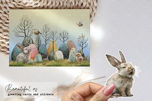 Whimsical Folk Art Easter