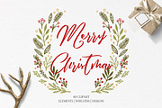 Merry Christmas set, a Decorative Illustration by Kate Macate (Thumbnail 1 of 4)