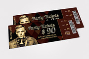 Concert Pass / Party Ticket, a Card Template by Business Flyers (Thumbnail 2 of 2)