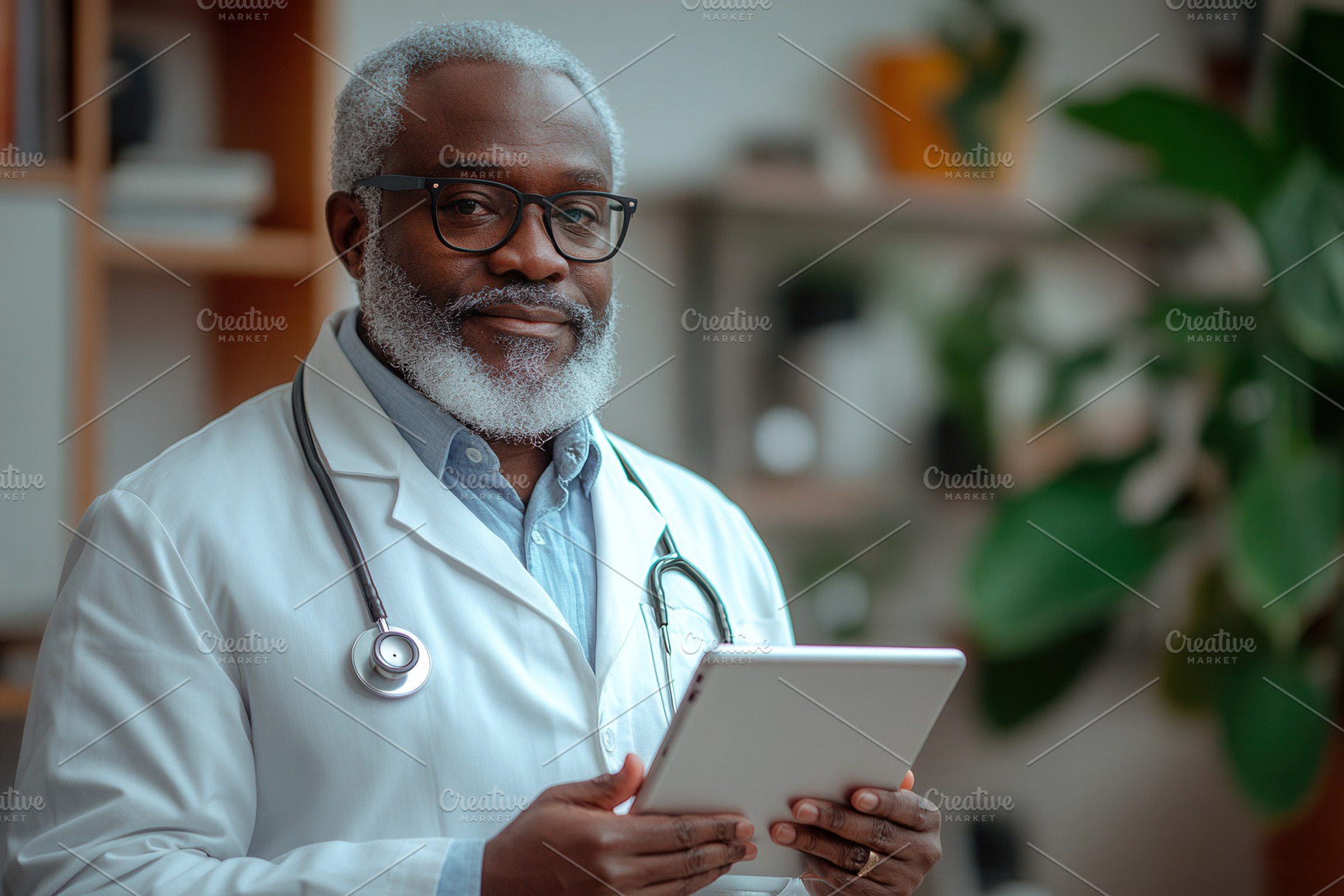 Experienced doctor in a modern clini, a Photo by Tanuart
