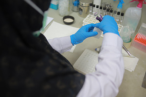 Scientist in Laboratory, a Health & Medical Photo by bastera