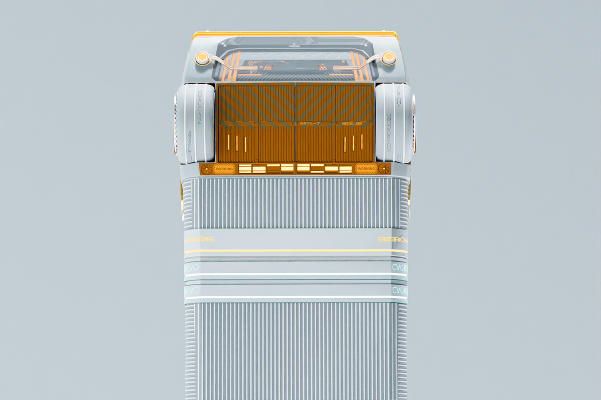Sci-fi concept car, a Cars & Vehicle 3D Model by Snji | 3D Models (Photo 6 of 8)